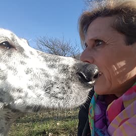 Ilona Engels mit Hund Tammy